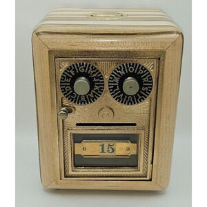 Handcrafted Post Office Box Door Bank Made from Ambrosia Maple w/ Morgan $ Slot